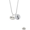 thumbnail image 2 of Delight Jewelry Silvertone Kiss Me ''I'm Magically Delicious'' Silvertone Script Initial Disc - J - Charm Necklace, 20"+3", 2 of 4