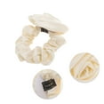 thumbnail image 3 of Unique Bargains 1 Pc Solid Color Rose Scrunchies Beige, 3 of 4