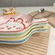 thumbnail image 5 of XTMPMY Juego de 4 platos con asa de cerámica nórdica únicos - Estilo BLOWFISH FUGU - Plato elegante para transmisión de alimentos con diseño característico - Platos con asa de cerámica bellamente, 5 of 8