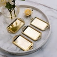 thumbnail image 5 of BalsaCircle 12 Gold 4" Metallic Mini Rectangle Trays Favor Holders, 5 of 8
