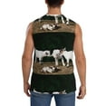 thumbnail image 4 of Xecao Cute Goat Baby Print Men's Tank Top: Sleek Sleeveless Tee for Casual Sports and Beach Occasions-Large, 4 of 7
