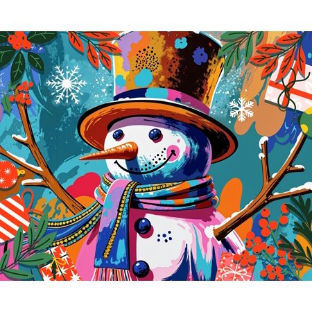 Springbok Festive Frosty - 1000 Piece Jigsaw Puzzle - Made in the USA - Unique Cut Pieces