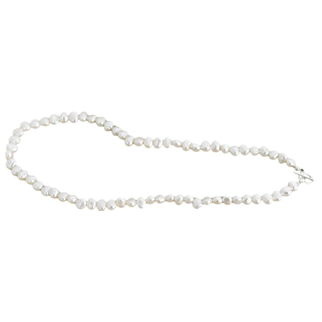 Minnieouse Collar de perlas con detalle de cuentas estilo vintage para mujer regalo para mujer blanco 45 cm Type3 NO3