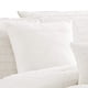 thumbnail image 5 of Juego de cama Benzara Queen, edredón de algodón, 7 piezas, blanco, 5 of 5
