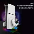 thumbnail image 4 of Support Vertical RVB pour Console PS5 Slim avec Station de Recharge pour Manettes de Jeu, Crochet pour Écouteurs, Accessoire de Station Simple, 4 of 7