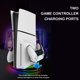 thumbnail image 4 of Soporte vertical RGB para consola PS5 Slim con base de carga para mando, gancho para auriculares y accesorio de base sencillo, 4 of 7