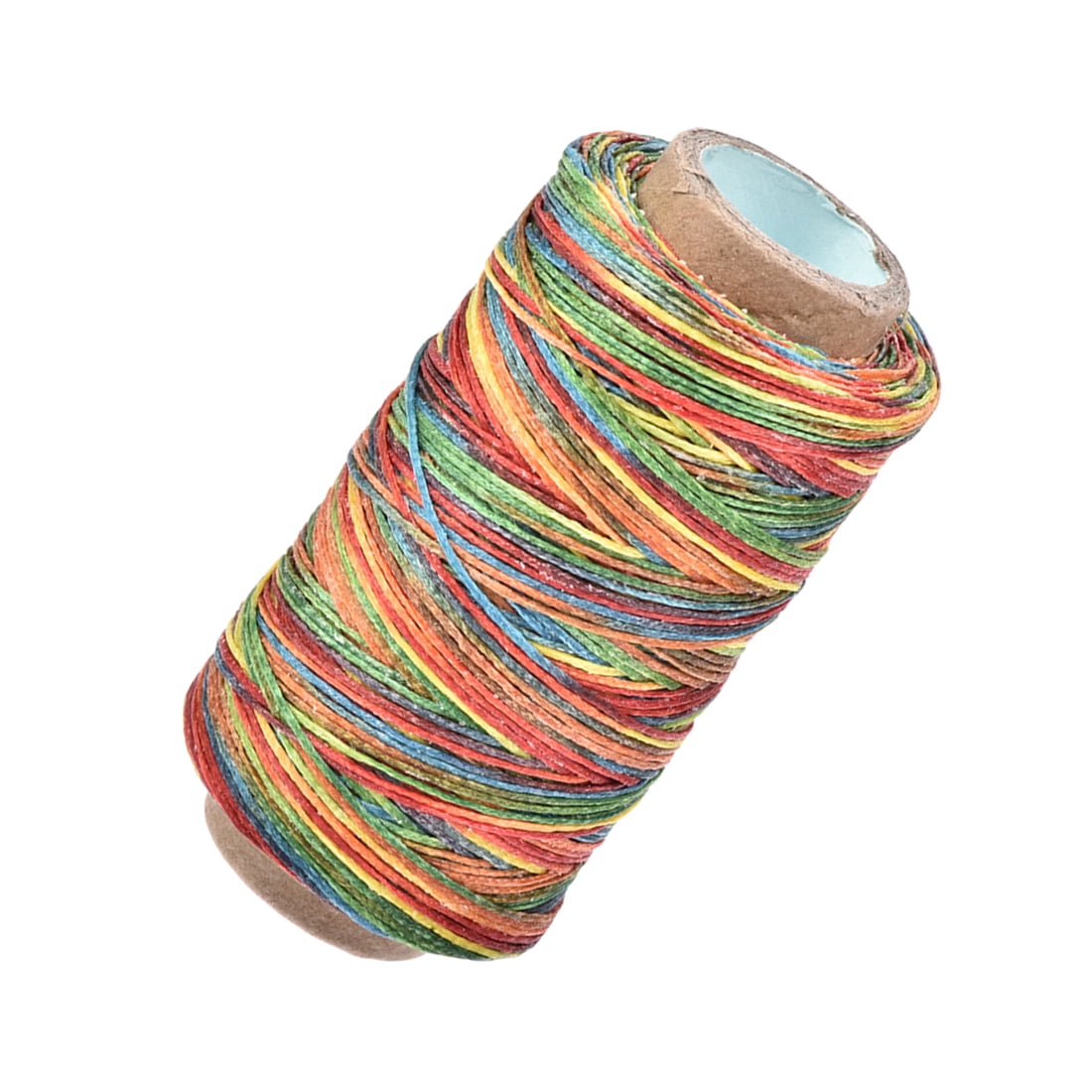 Uxcell 273 Yards 150D/1mm Leather Sewing Waxed Threads Colorful 2 Pack