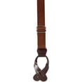 thumbnail image 3 of CTM  Coated Leather Button-End Y-Back Suspender with Bachelor Buttons (Men), 3 of 7