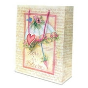 Gift Bag-Bloom W/Tissue & Tag-Medium (Pack Of 6)