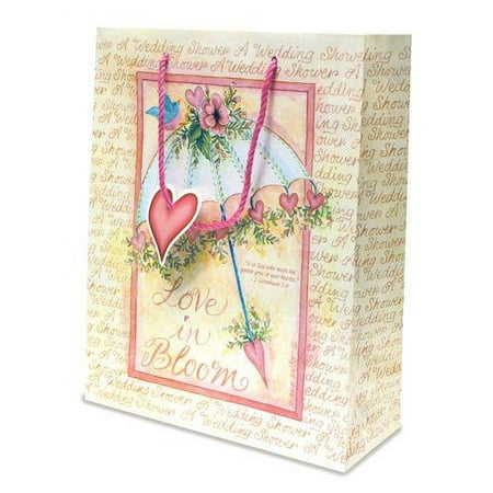 Gift Bag-Bloom W/Tissue & Tag-Medium (Pack Of 6)