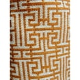 thumbnail image 4 of Plutus Brands Plutus Crossroad Orange and Ivory Handmade Decorative Throw Pillow double sided 24" x 24" Large, 4 of 4