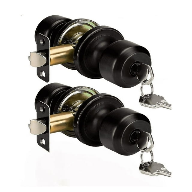 Cerraduras para Chapa de Perilla Acero Inoxidable 2 pzs