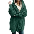thumbnail image 4 of JUNWELL Women‘s Oversized Open Front Hooded Draped Pockets Cardigan Coat, 4 of 5