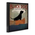 thumbnail image 3 of Stupell Industries Coastal Black Dog Canoe Company Black Floating Frame Canvas Art, 18 x 18, by Ryan Fowler, 3 of 8