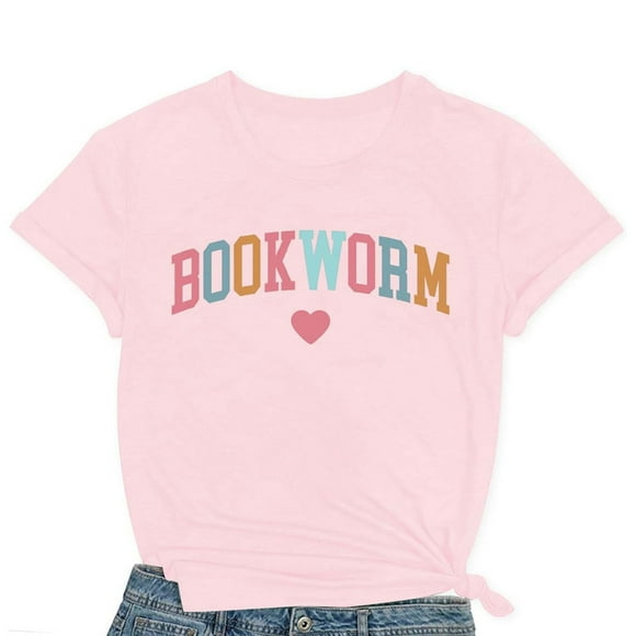 HUITKMM T-Shirts pour Femmes T-Shirt Décontracté Imprimé Col Rond Manches Courtes Haut 1098