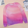 thumbnail image 6 of Sweatshirt For Womens Crewneck Colorful Marble Pattern Hoodies Teen Girls Cute, 6 of 7