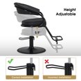 thumbnail image 5 of BarberPub Hydraulic Salon Chair for Hair Stylist, 360° Swivel, Ergonomic Backrest & Footrest, 5 of 9
