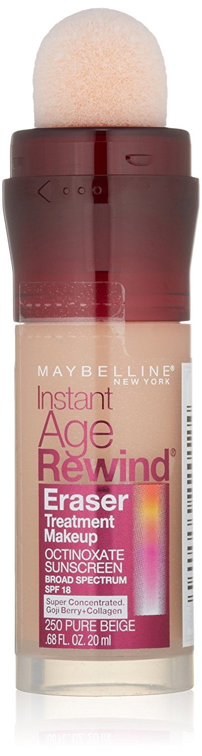 Maybelline New York Instant Age Rewind Eraser Treatment Makeup, Pure Beige, 0.68 fl. oz