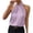 Hot Pink, variant on AherBiu Satin Tank Tops for Women Sleeveless Dressy Casual Blouse Cutout High Neck Summer Work Shirts