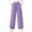 Purple, variant on XUNKUSGA Pants for Girls 5-15Y Solid Color Elastic Waist Girls Cargo Pants Loose Straight Leg Sweatpants For Girl with Pockets Fashion Casual Outerwear Sweatpants Pink