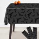 thumbnail image 1 of Black Halloween Tablecloth Plastic - Large 54x90 inches, Pack of 3 | Black Plastic Halloween Tablecloths Halloween Table Decorations, 1 of 4