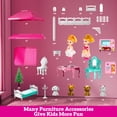 thumbnail image 5 of Two-Story Pink Castle Dollhouse Suitable for Children Aged 3 and above- Christmas and Birthday Party Gifts, 5 of 6