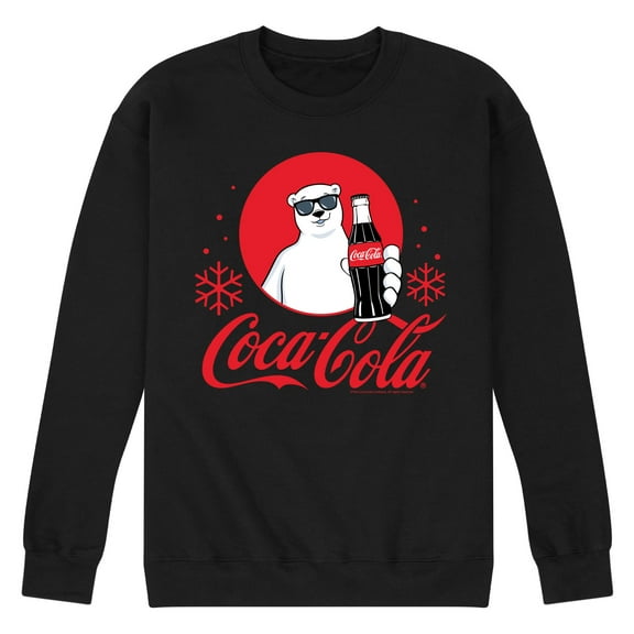 Coca-Cola - Polar Bear Circle - Men's Long Sleeve Crew Fleece Sweatshirt