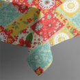 thumbnail image 5 of Pioneer Flower Floral Print Pattern Square Tablecloth, Waterproof Wipeable Spillproof Washable Table Cover for Home Kitchen Party Decor, 52"x52", 5 of 6