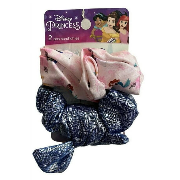 Scunci Disney Princess 2 Piece Scrunchie Ponytail Holders Bow Sparkles