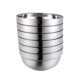 thumbnail image 1 of 6pcs 13cm Double Layer Stainless Steel Bowls Anti-Hot Insulated Child Soup Bowl Family Dinnerware Rice Holder, 1 of 4