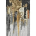 thumbnail image 2 of Addison Rugs Mayfield Premium Machine Washable Transitional Abstract Black Rectangle Rug, 3' x 5', 2 of 7