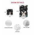 thumbnail image 7 of Easter Bunny Kitchen Dish Towels for Drying Dishes Set of 4, Eucalyptus Leaves Rabbit Flowers Black Waffle Weave Microfiber Hand Tea Bathroom Towels Quick Dry & Absorbent Towel 12x12, 7 of 7