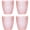 Pink, variant on 7oz Acrylic Drinking Glasses 4Pcs Tumblers Drinkware, Reusable Unbreakable Water Glasses Cups Stackable Dishwasher Safe for Home Outdoors Restaurant,Pink,7oz
