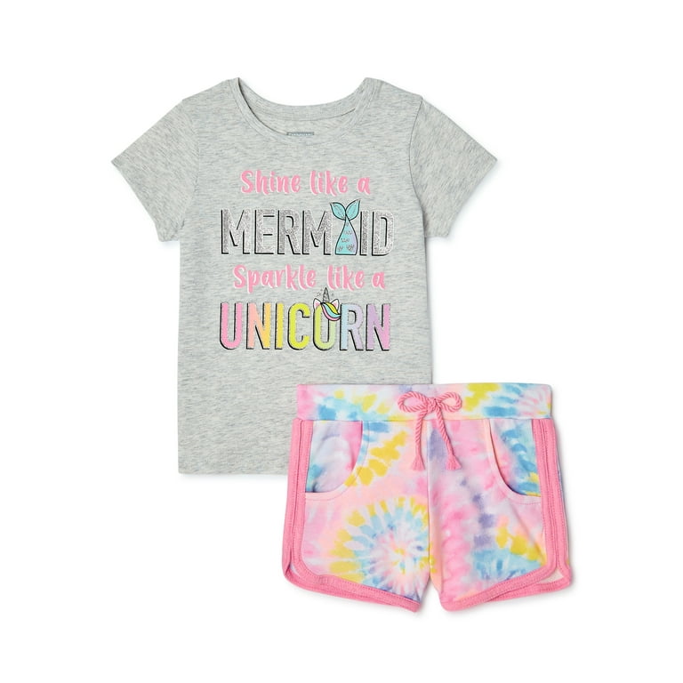 2-Piece Baby Girls Dolphins Dress & Diaper Cover Set