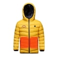thumbnail image 5 of Odeerbi Kids Boys Girls Heated Jacket Kids Puffer Coat Children USB Intelligent Constant Temperature 3 Areas Heated Coat Plus Size Winter Windproof Heated Jacket Yellow 8-9 Years, 5 of 7