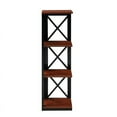 thumbnail image 3 of Convenience Concepts Oxford 3 Tier Corner Bookcase, Cherry/Black, 3 of 10