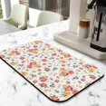 thumbnail image 2 of 2 Pack Washable Rubber Leaves Multicolored Flower Dish Drying Mats for Kitchen Counter Home Large Coffee Bar Pad Accessories and Decor for Utensils Stemware (2pcs 18''x24''+19.5''x12''), 2 of 6