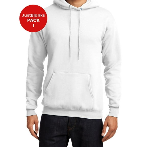 JustBlanks Core Fleece Pullover Hooded Sweatshirt Long Sleeve