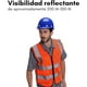 thumbnail image 4 of Chaleco de Seguridad Simonetta Vespetti con Tiras Reflectantes y Cierre Talla M Naranja 3 Piezas, 4 of 4