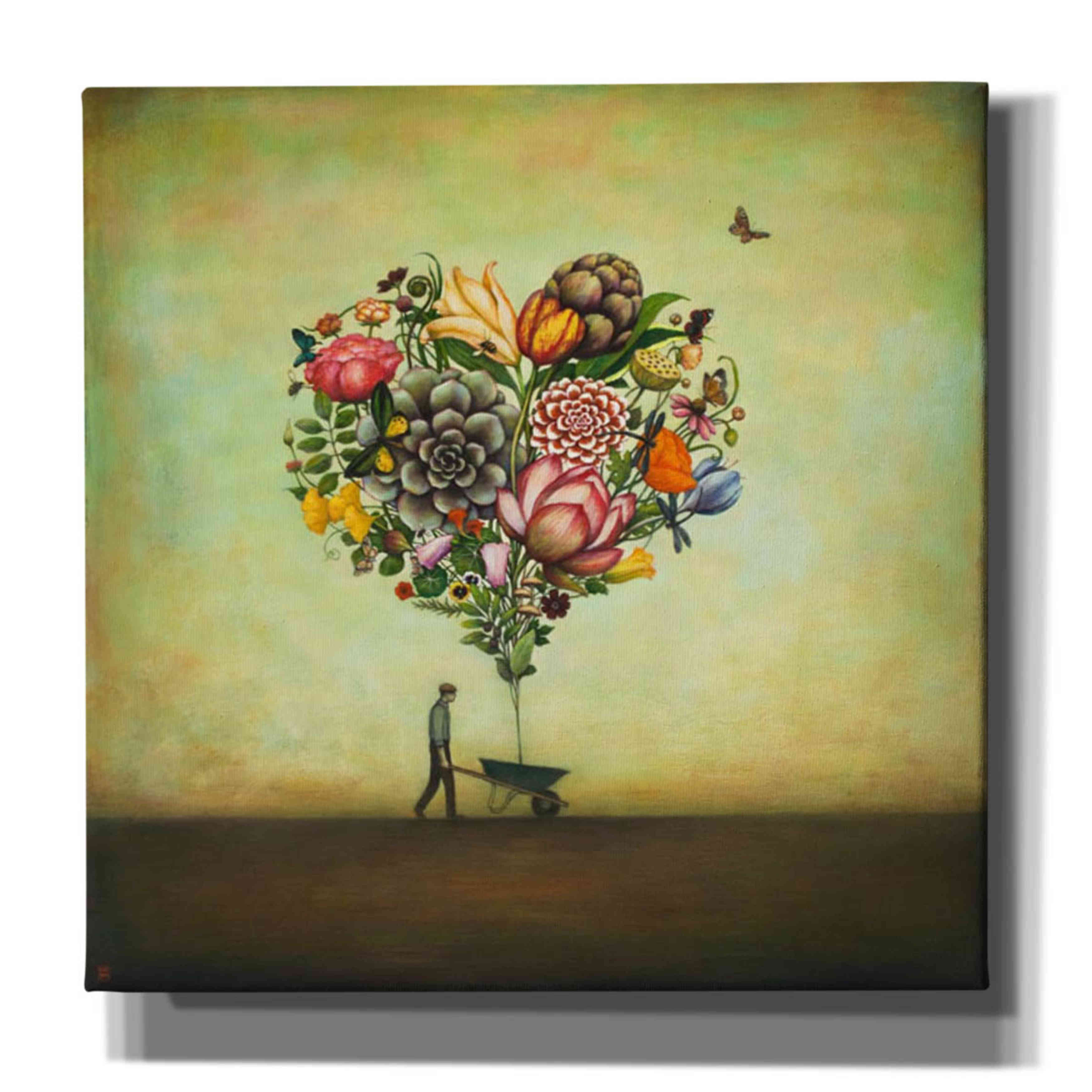 Giclee Canvas Wall Art Epic Graffiti /'Big Heart Botany/' by Duy Huynh