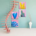 thumbnail image 5 of Cactus Wall Art Colorful Succulent Wall Decor Desert Plant Canvas Pictures Pop Mexican Decor Bathroom Kitchen Artwork Boho Poster Bright Pink Painting for Living Room Bedroom Home Decoration 12x12 4, 5 of 6