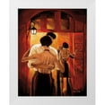 thumbnail image 3 of Trish Biddle 4x14 White Modern Wood Framed Wall Art Titled - Tango Shop I, 3 of 5