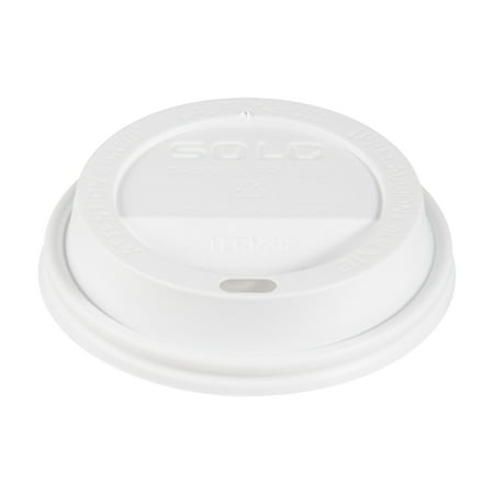 SOLO Cup Company White Traveler Drink-Thru Lids, 1000