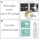 thumbnail image 3 of Bubble milk bowl Silicone Milk Bottle Nipples for Newborn Kittens, Dogs, Rabbits, Small Animals Dong, 3 of 4
