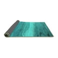 thumbnail image 2 of Ahgly Company Indoor Rectangle Oriental Turquoise Blue Industrial Area Rugs, 2' x 5', 2 of 4