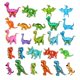 thumbnail image 1 of Globo de película de aluminio con forma de dinosaurio estéreo 4D, tiranosaurio, triceratops, pterosaurio, estegosaurio, lindo globo de montaje con forma de tiranosaurio rex, 1 of 4