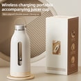 thumbnail image 3 of Personal Size Blender 80W Portable Blender for Shakes and Smoothies with 1500mAh Type-C Rechargeable Battery Crush Ice 4 Blades 14 Oz Portable Blender for Sports Home Outdoors Travel, 3 of 10