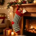 thumbnail image 6 of Christmas Stocking Stripe Knitted Contrast Cuff Polyester for Family Holiday Fireplace Mantel Tree Wall Stair Christmas Party Decorations by MPOISVA, 6 of 6