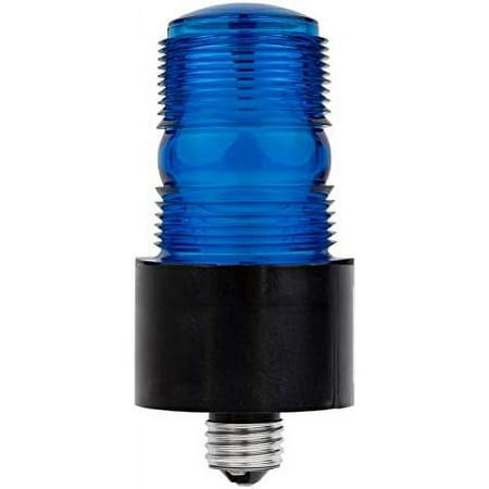 

Micro E26 Medium Bulb Base 120VAC Blue Lens (Blue Screw-In Base (120 VAC))