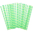 thumbnail image 1 of 150Pcs Party Serving Straws Party Drinking Straws Printing Tableware Paper Water Drinking Straws, 1 of 9